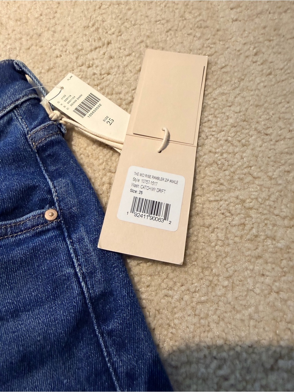 MOTHER The Mid-Rise Rambler in Catch My Drift NWT Size 25 - Picture 4 of 6